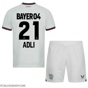 Bayer Leverkusen Amine Adli #21 Seconda Maglia Bambino 2023-24 Manica Corta (+ Pantaloni corti)